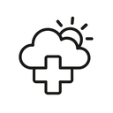 icon_weather_medical_cross_line_art icon preview