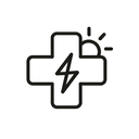 icon_weather_medical_cross_minimal_outline icon preview
