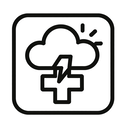 icon_weather_medical_cross_monochrome icon preview