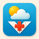 icon_weather_medical_cross_origami icon preview