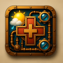 icon_weather_medical_cross_steampunk icon preview