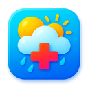 icon_weather_medical_cross_vibrant_colors icon preview