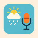 icon_weather_microphone_flat_pastel icon preview