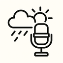 icon_weather_microphone_line_art icon preview