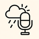 icon_weather_microphone_minimal_outline icon preview