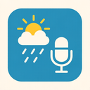 icon_weather_microphone_minimalist icon preview