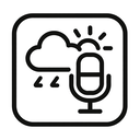 icon_weather_microphone_monochrome icon preview
