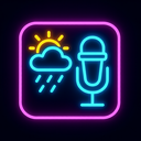 icon_weather_microphone_neon icon preview