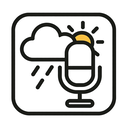 icon_weather_microphone_outline icon preview