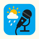 icon_weather_microphone_vector icon preview