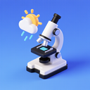 icon_weather_microscope_3d_isometric icon preview
