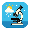 icon_weather_microscope_cartoon icon preview