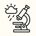 icon_weather_microscope_minimal_outline icon preview