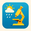icon_weather_microscope_origami icon preview