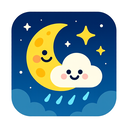 icon_weather_moon_cartoon icon preview
