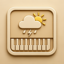 icon_weather_piano_embossed icon preview