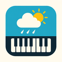 icon_weather_piano_flat_design icon preview