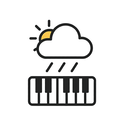 icon_weather_piano_minimal_outline icon preview