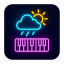 icon_weather_piano_neon icon preview