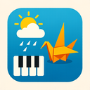 icon_weather_piano_origami icon preview