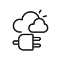 icon_weather_plug_minimal_outline icon preview
