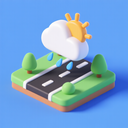 icon_weather_road_3d_isometric icon preview