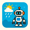 icon_weather_robot_cartoon icon preview