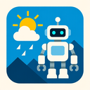 icon_weather_robot_geometric icon preview