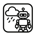 icon_weather_robot_monochrome icon preview