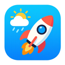 icon_weather_rocket_cartoon icon preview