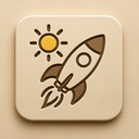 icon_weather_rocket_embossed icon preview