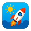 icon_weather_rocket_iconic icon preview
