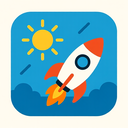 icon_weather_rocket_minimalist icon preview
