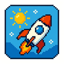 icon_weather_rocket_pixel_art icon preview