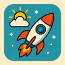 icon_weather_rocket_retro icon preview