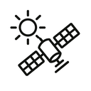 icon_weather_satellite_minimal_outline icon preview