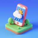 icon_weather_smartphone_3d_isometric icon preview