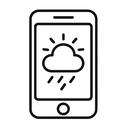icon_weather_smartphone_line_art icon preview