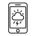 icon_weather_smartphone_monochrome icon preview