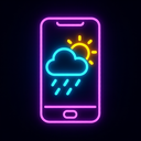 icon_weather_smartphone_neon icon preview
