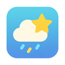 icon_weather_star_flat_pastel icon preview