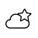 icon_weather_star_minimal_outline icon preview