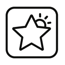 icon_weather_star_monochrome icon preview