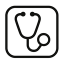 icon_weather_stethoscope_monochrome icon preview
