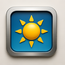 icon_weather_sun_metallic icon preview