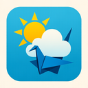 icon_weather_sun_origami icon preview