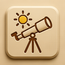 icon_weather_telescope_embossed icon preview