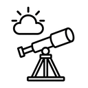 icon_weather_telescope_line_art icon preview