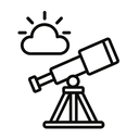 icon_weather_telescope_minimal_outline icon preview