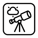 icon_weather_telescope_monochrome icon preview